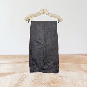 J.G. Hook Women's Size 10 Gray Straight Leg Lined Wool Pants